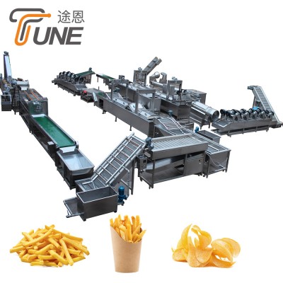 200kg/500kg/1000kg Fully Automatic Frozen French Fries Production Line Price